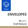 Envelope Saco Kraft Natural 080 Gramas 0229X0324 Comercial Pacotes com 0100 Unid.