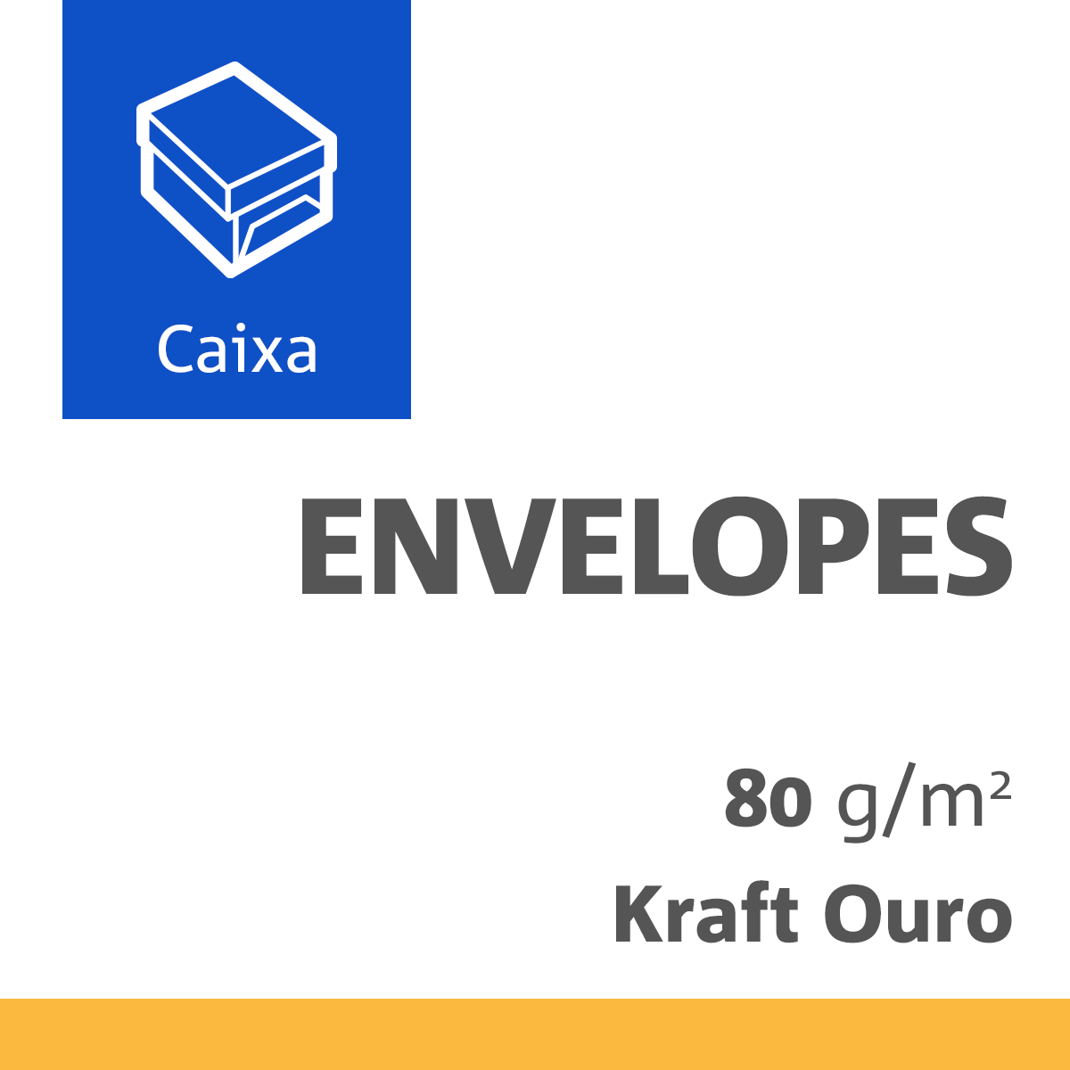 Envelope Saco Kraft Ouro 080 Gramas 0229X0324 Comercial Pacotes com 0250 Unid.