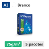 Caixa com 5 pacotes de Papel Sulfite Report Premium A3 75g de 500 folhas