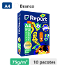 Report Papel do Torcedor Brasileiro A4 075 g Caixa com 10 Pacotes 0500 Folhas por Pacote