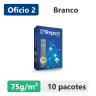 Caixa com 10 pacotes de Papel Sulfite Report Premium Ofício 2 75g de 500 folhas