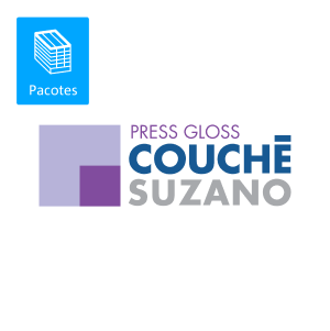 Couché Suzano® Press Gloss Branco 090 Gramas 0640X0880 Comercial Pacotes com 0500 Unid. Couché Suzano® Press Gloss Branco 090 Gramas 0640X0880 Comercial Pacotes com 0500 Unid.