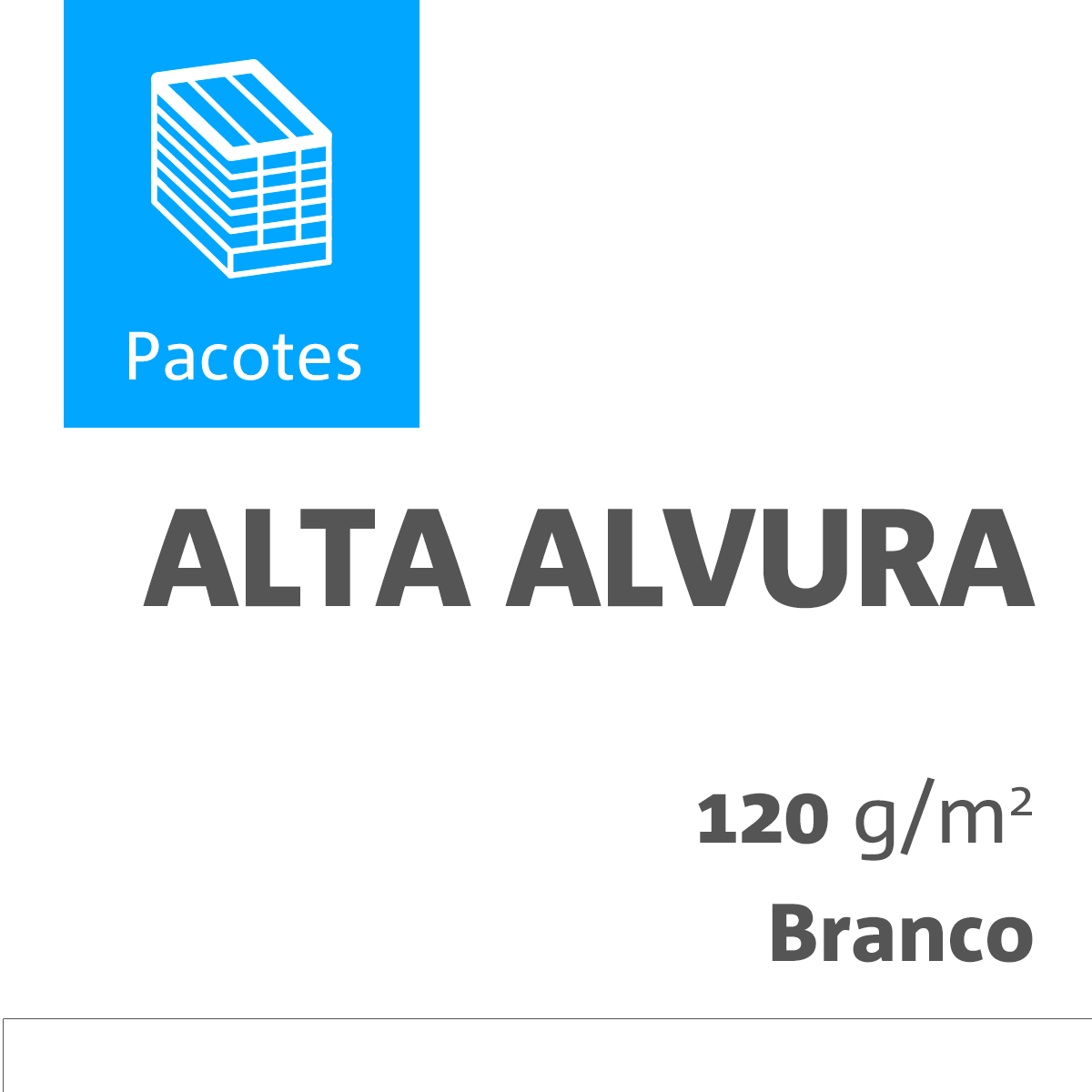 Papel Offset Alta Alvura® 120 Gramas 0890X1170 Imune Embalado com 0150 Folhas