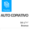 Autocopiativo Branco CB 054 Gramas 0660X0960 Comercial Pacotes com 0250 Unid.