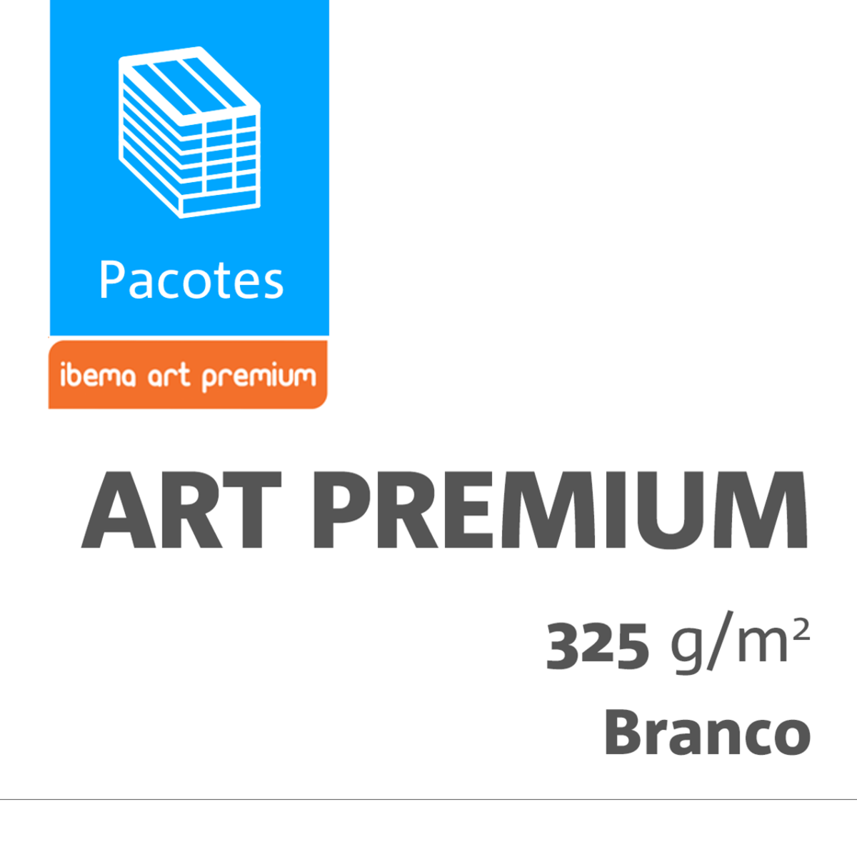 Papelcartão Art Premium Branco 325 Gramas 0660X0960 Comercial Pacotes com 0100 Unid.