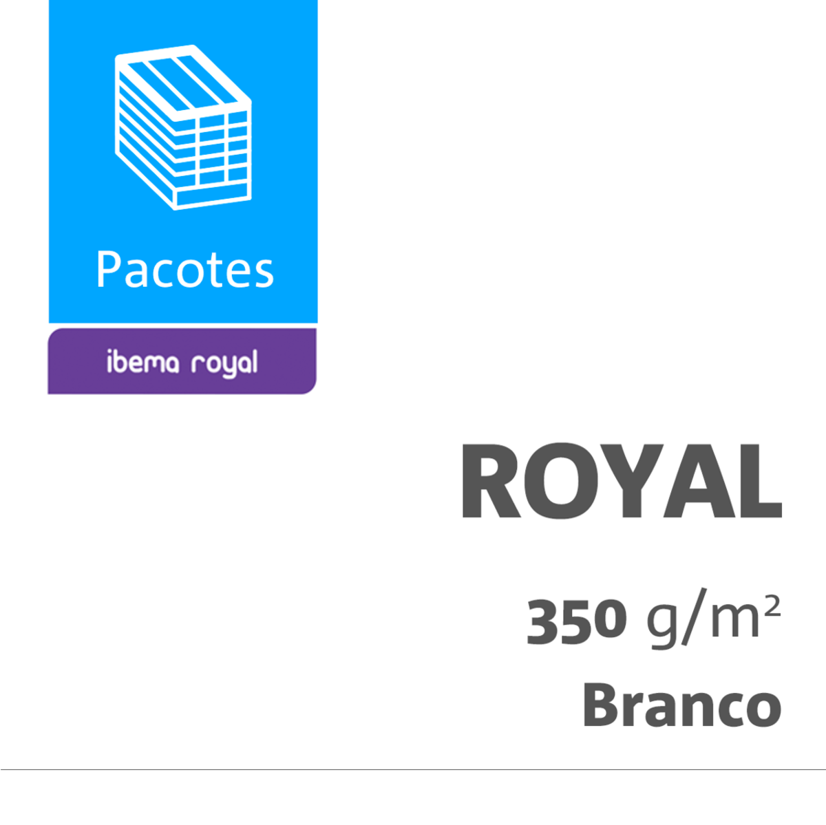 Papelcartão Royal Branco 350 Gramas 0660X0960 Comercial Pacotes com 0100 Unid.