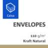 Envelope Saco Kraft Natural 110 Gramas 0242X0336 Comercial Pacotes com 0200 Unid.