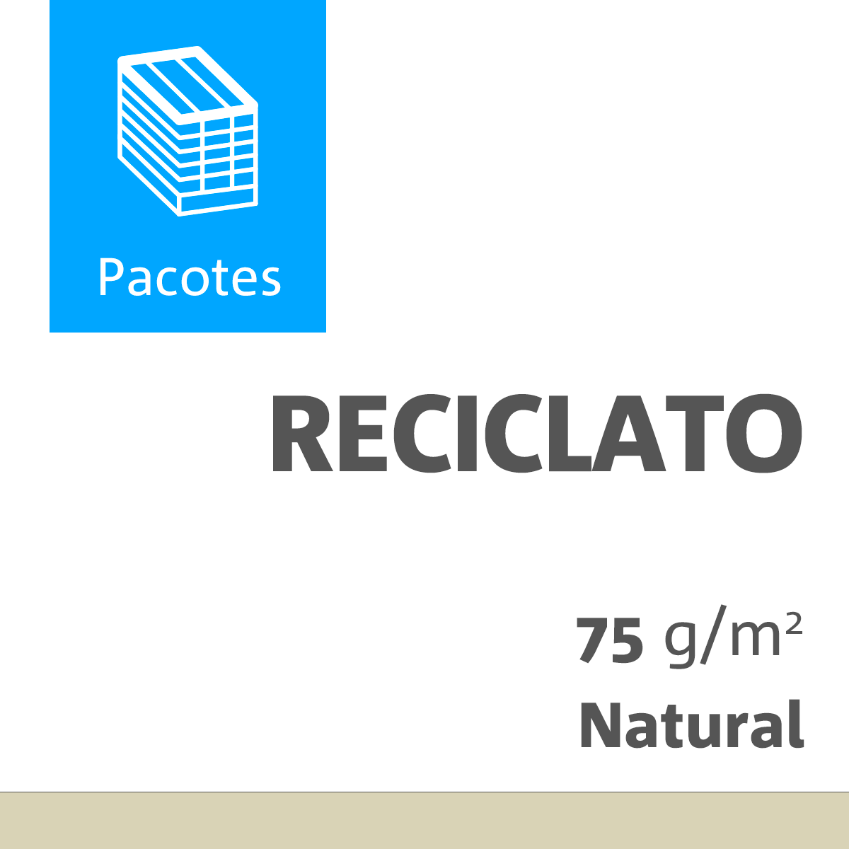 Papel Reciclato® 075 Gramas 0760X1120 Imune Embalado com 0250 Folhas