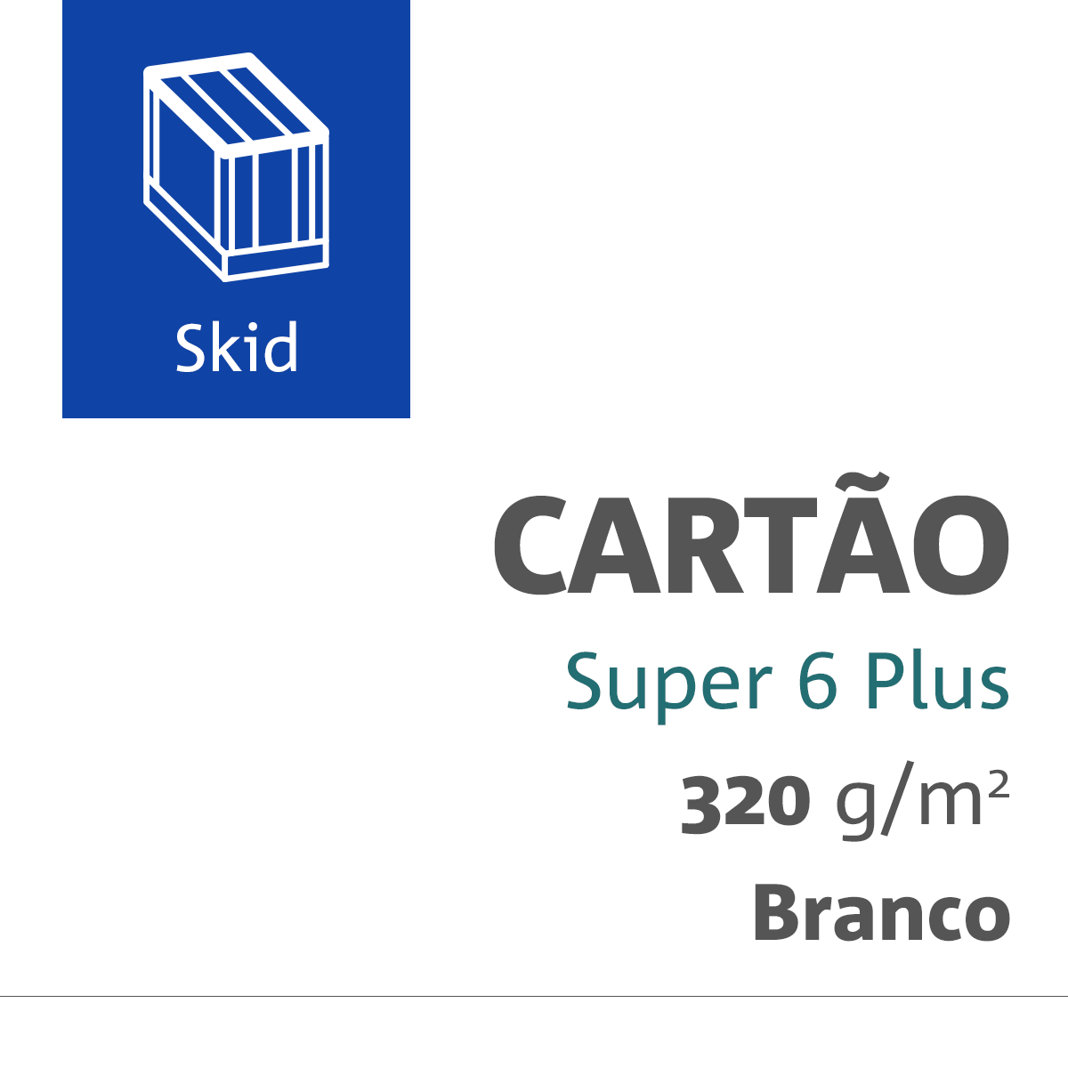 Papelcartão Super 6 Plus® 320 Gramas 0590X1020 Comercial Skid com 002300 Folhas