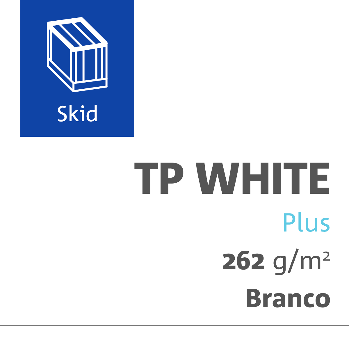 Papelcartão TP White Plus 262 Gramas 0850X0700 Comercial Skid com 3000 Folhas
